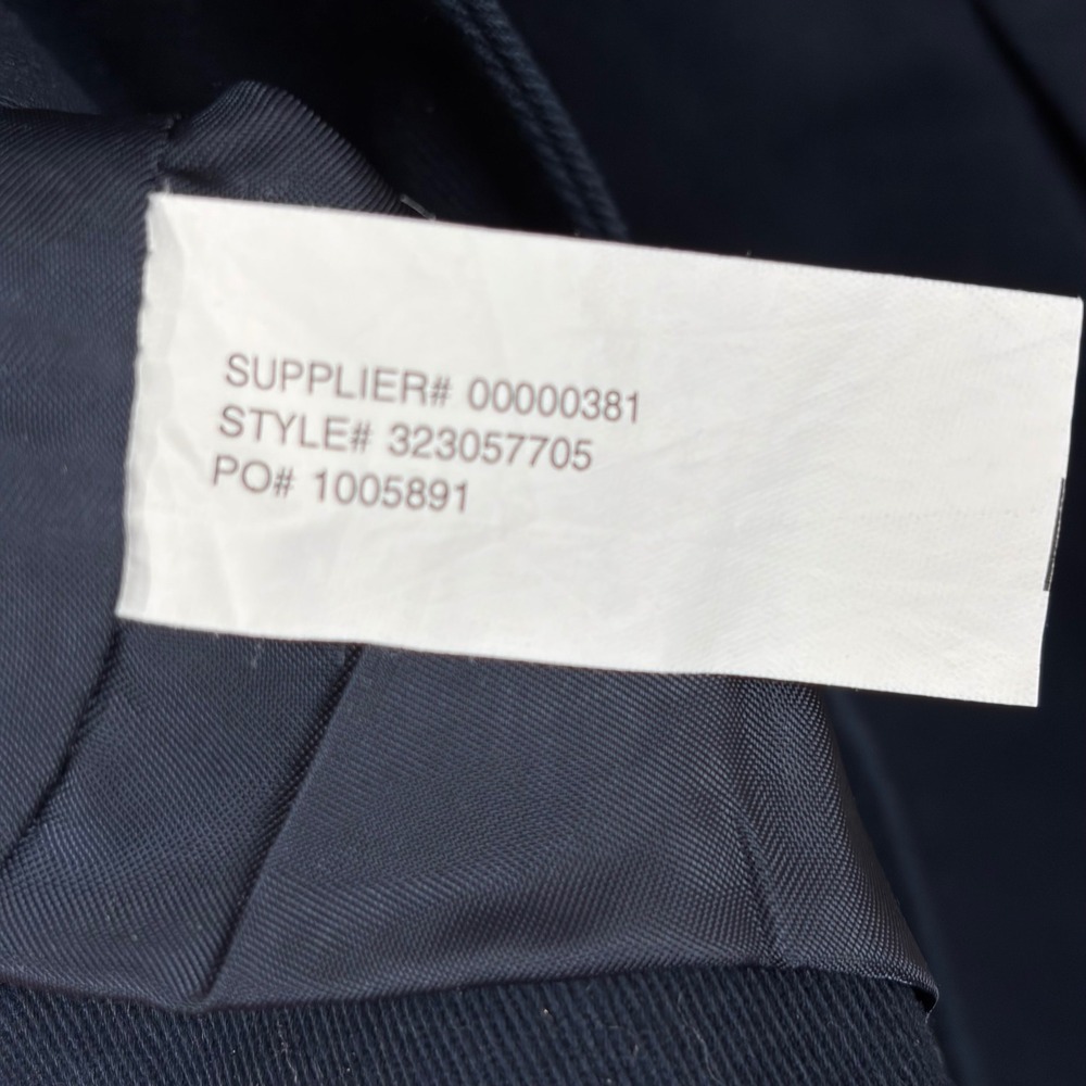 Polo Ralph Lauren Navy Blue Cotton 3-Button Blazer Sport Coat Medium 323057705 - Picture 9 of 10